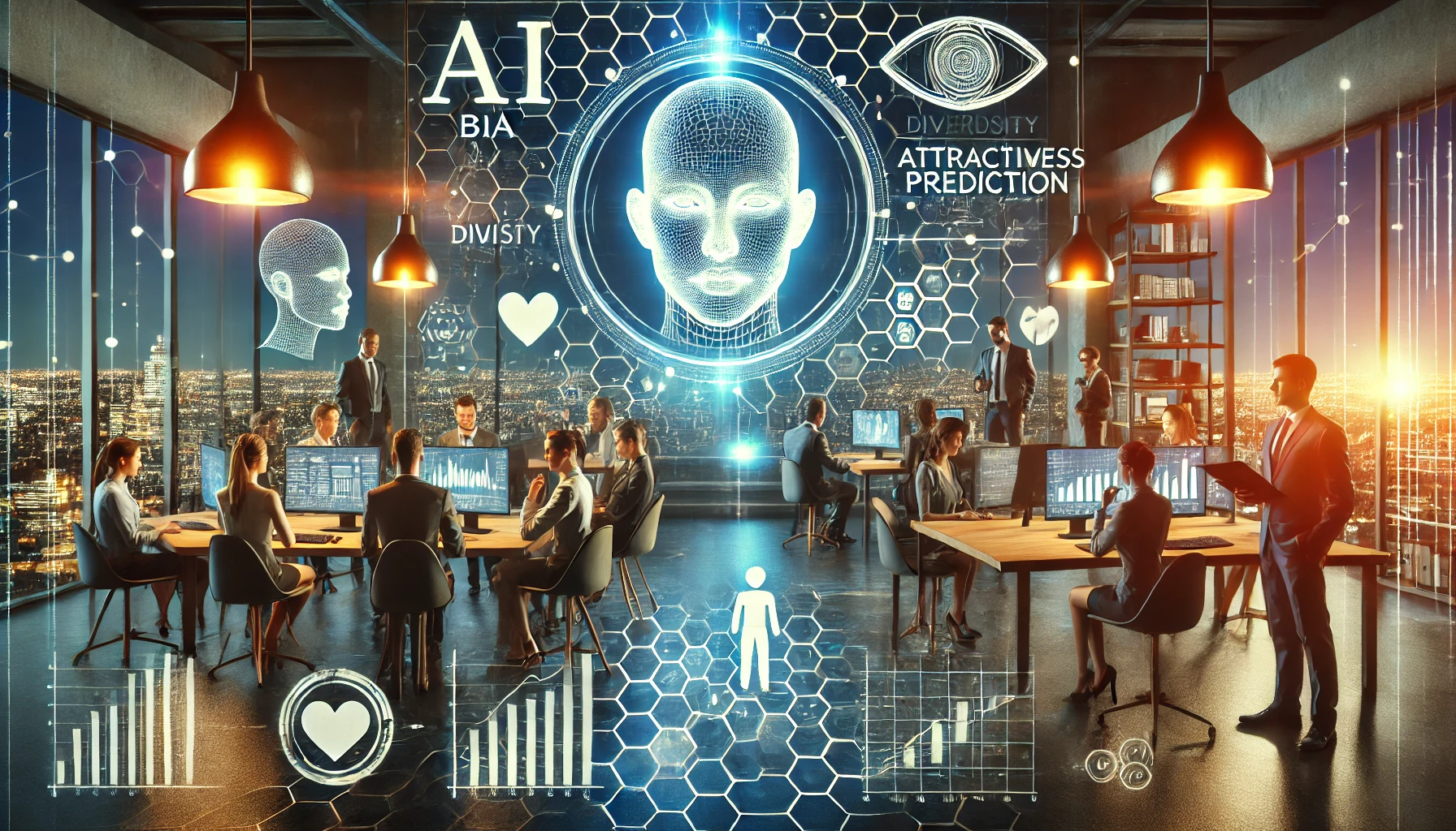 Exploring the ethical implications of AI in predicting attractiveness, highlighting bias and diversity.